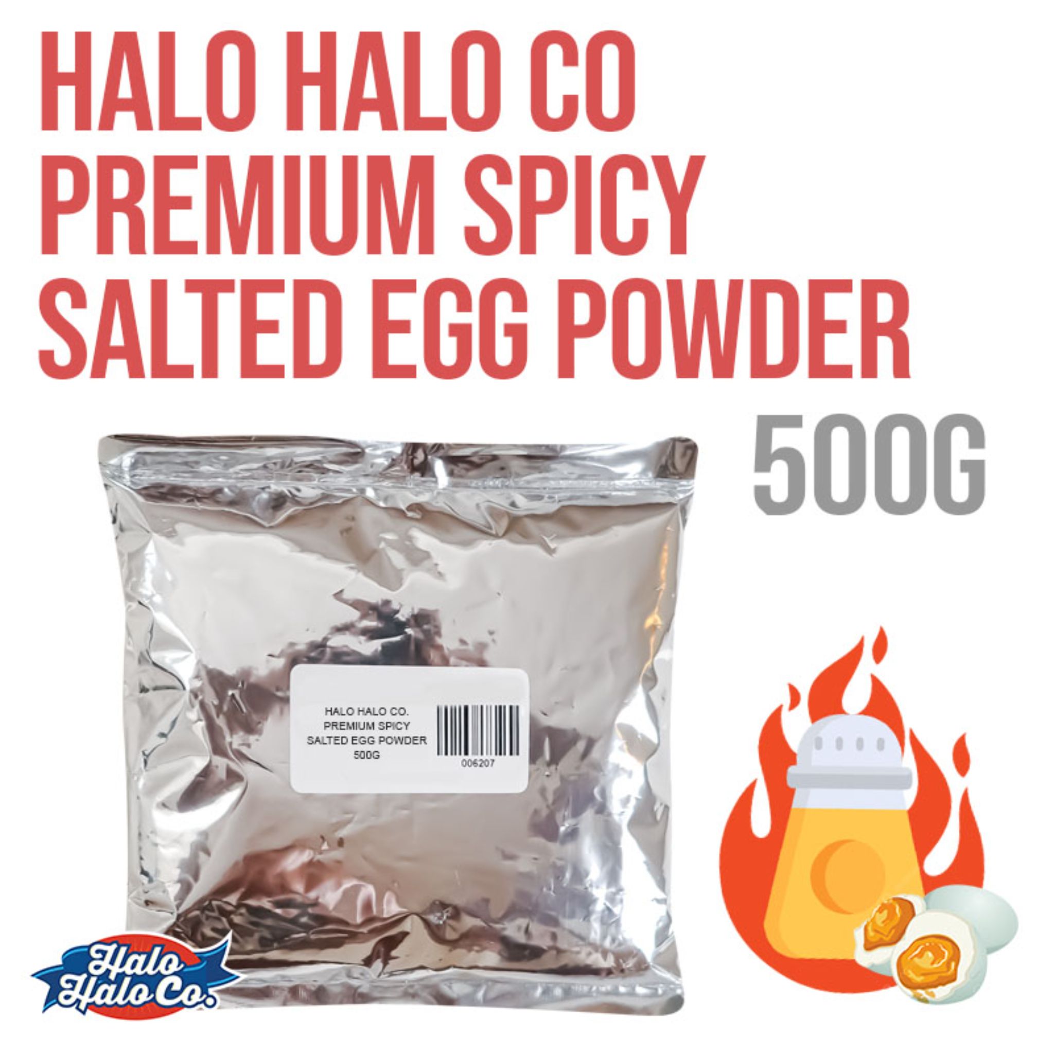 Halo Halo Co. Premium Spicy Salted Egg Powder 500 g